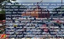 Bahan Limbah Lunak Anorganik Adalah